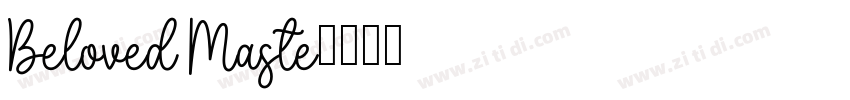 Beloved Maste字体转换